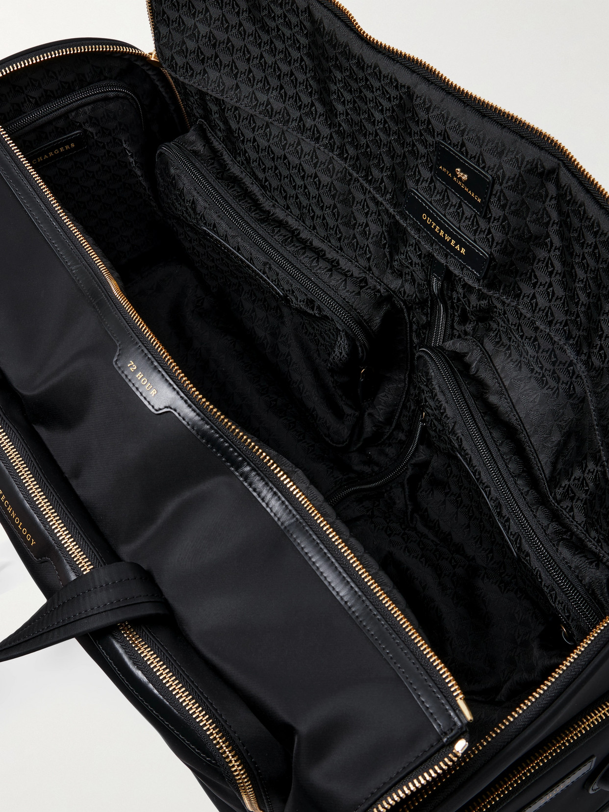 72 Hour Leather-Trimmed Econyl Weekend Bag