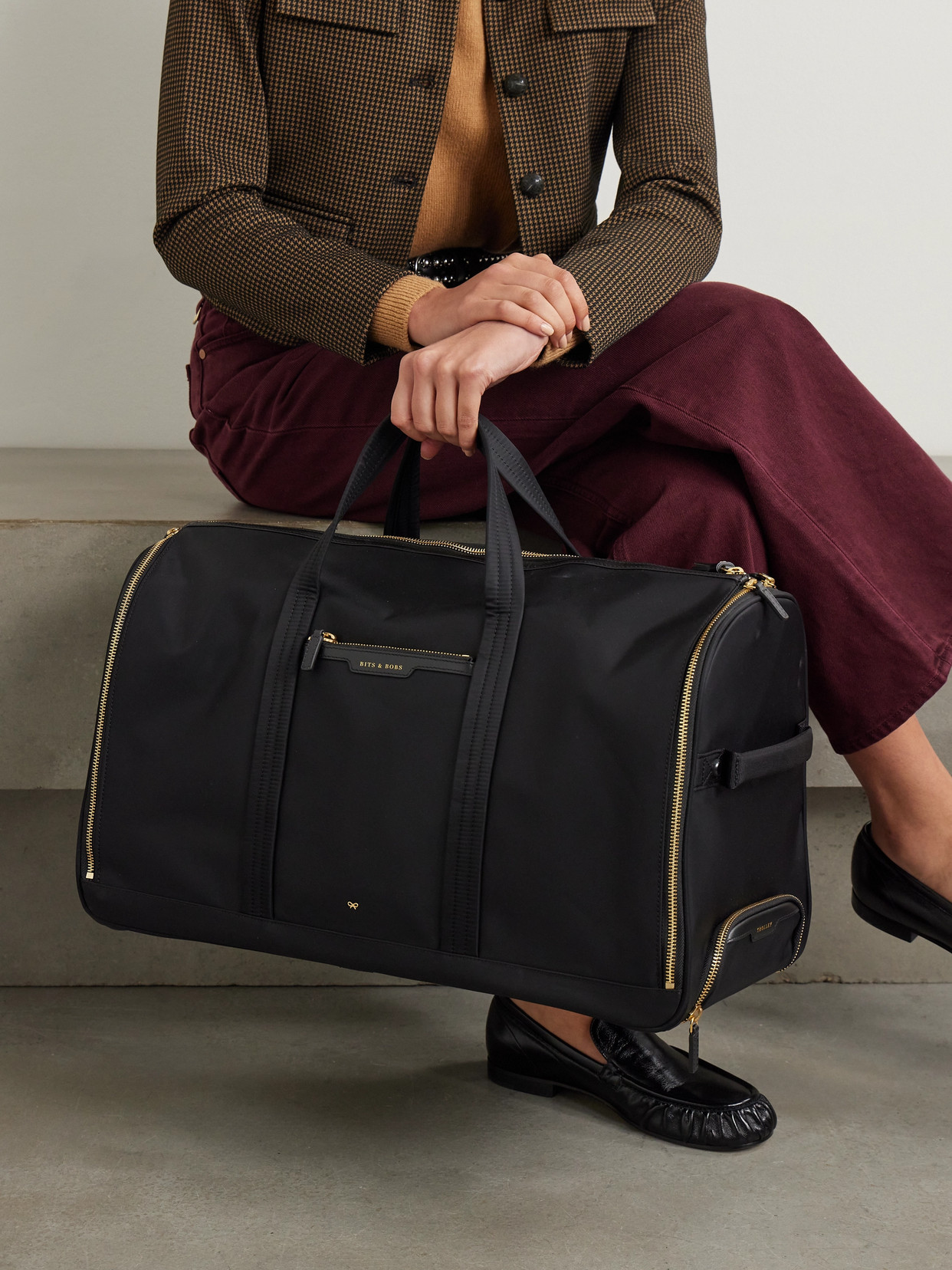 72 Hour Leather-Trimmed Econyl Weekend Bag