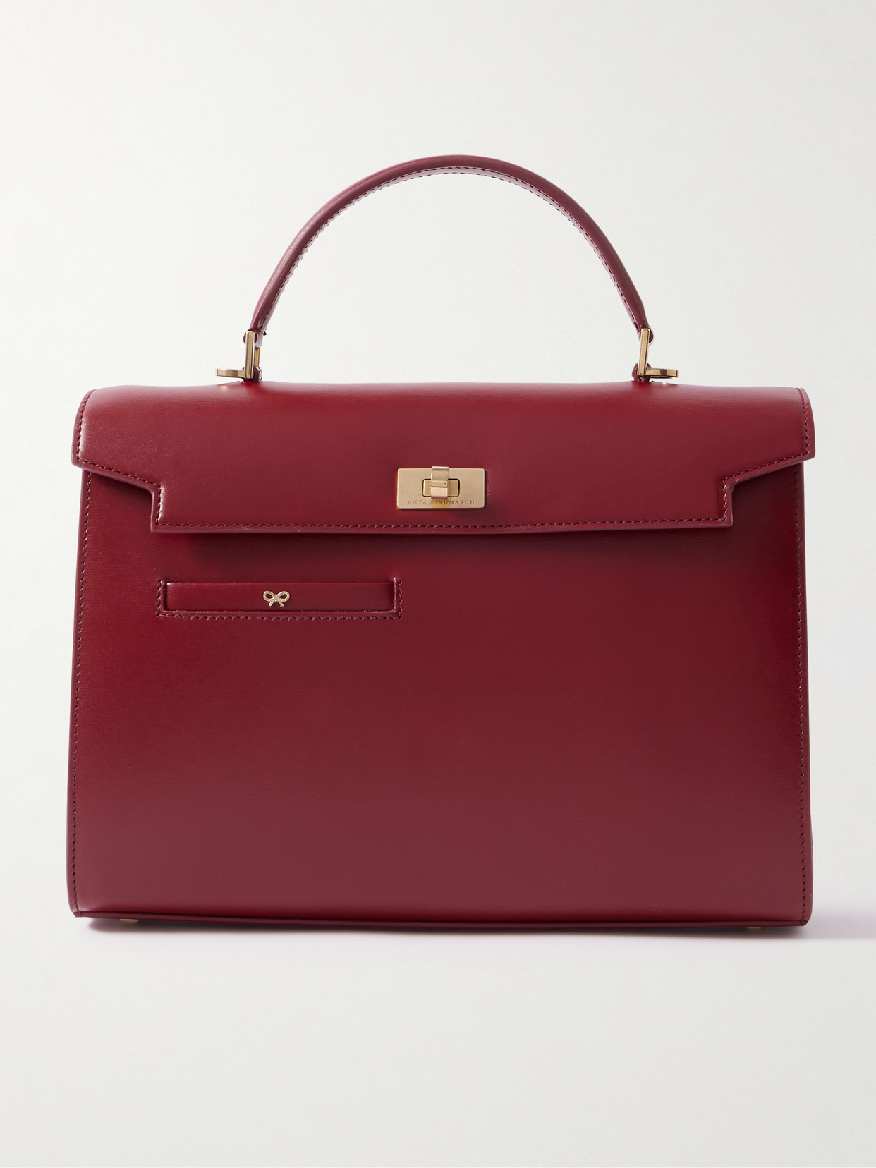 Anya Hindmarch Mortimer Leather Tote In Red