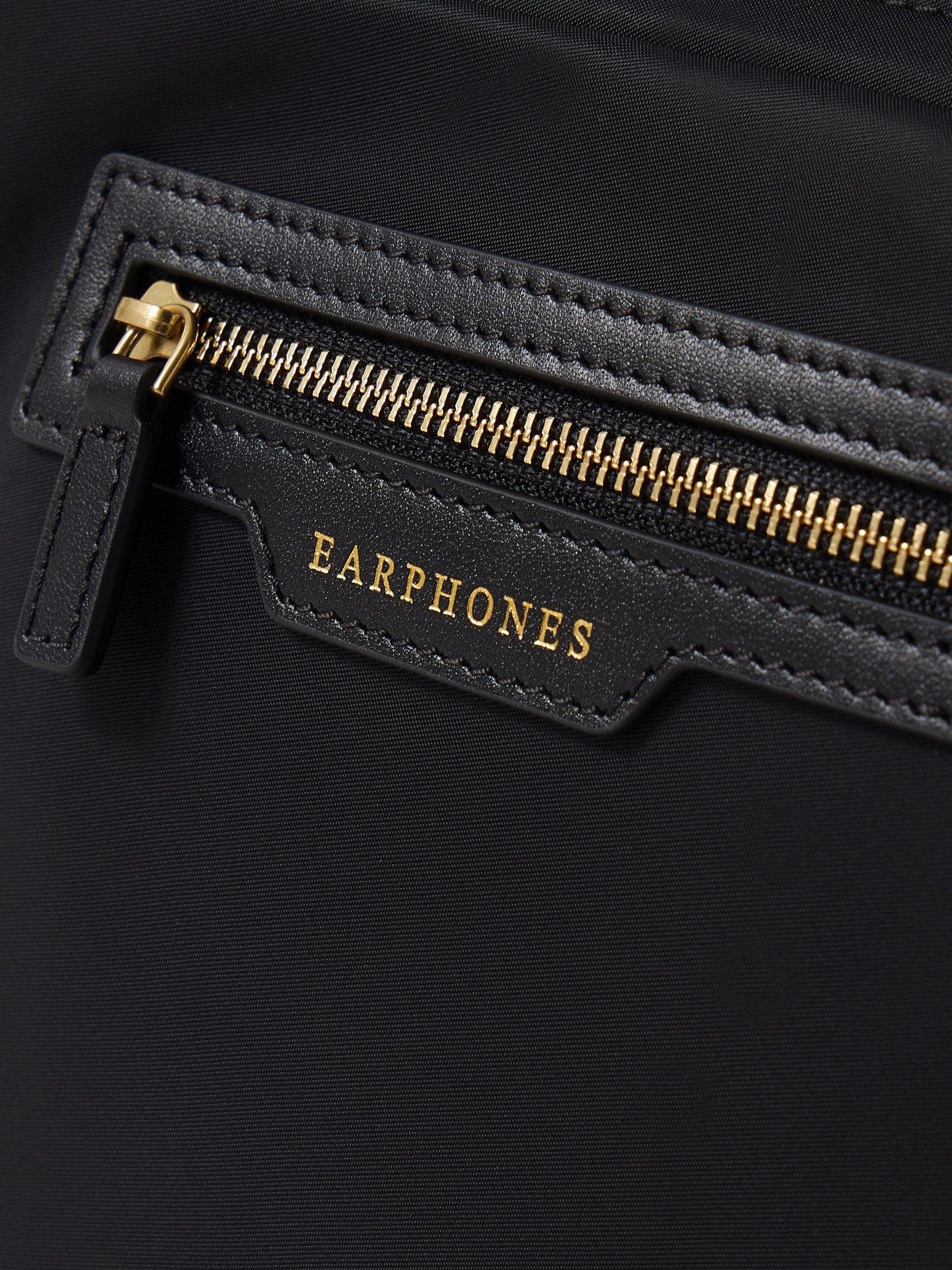 Leather-Trimmed Econyl Shoulder Bag