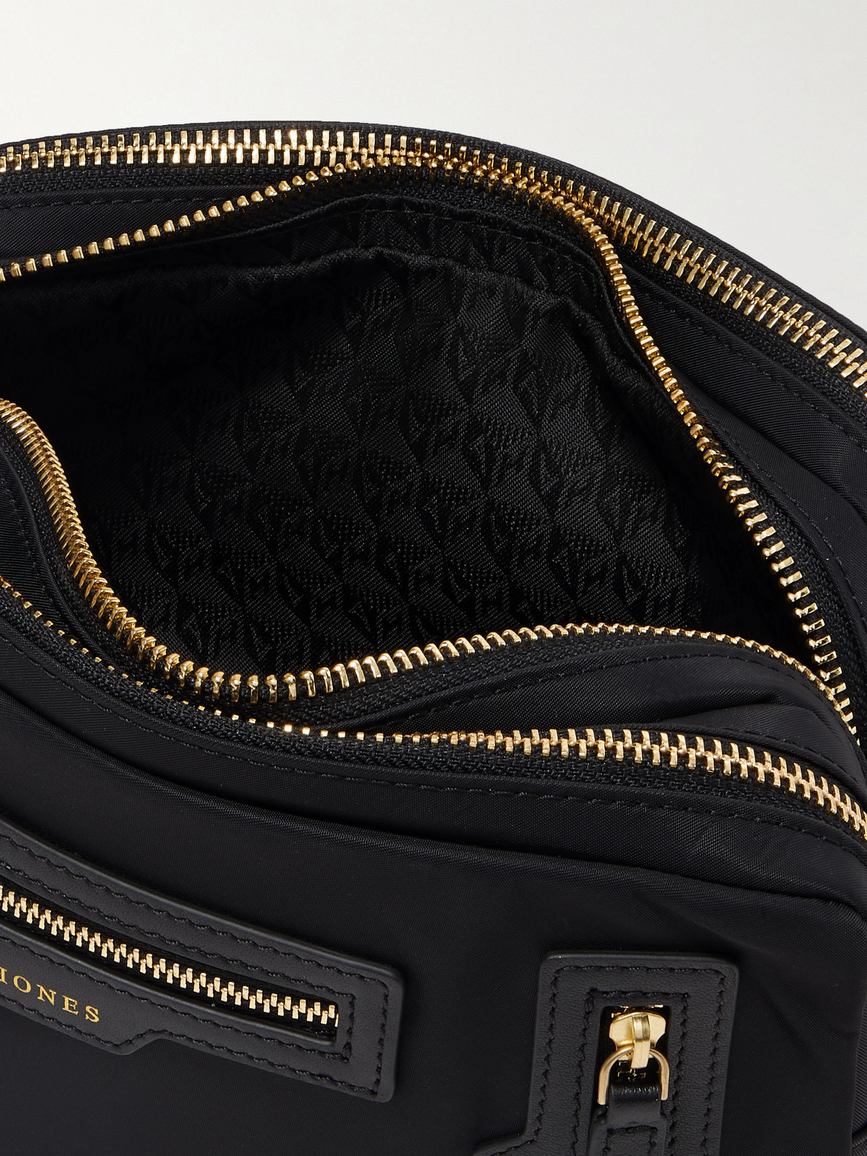 Leather-Trimmed Econyl Shoulder Bag