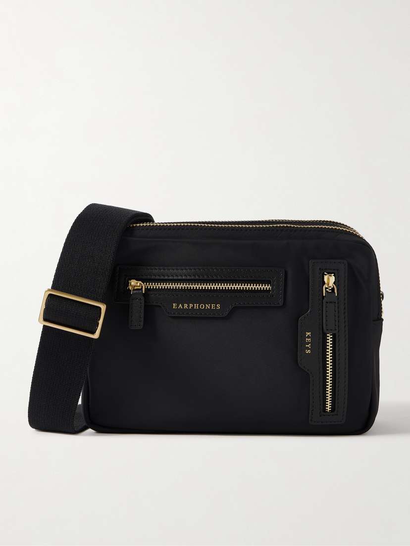 Anya Hindmarch Leather-trimmed Econyl® Shoulder Bag