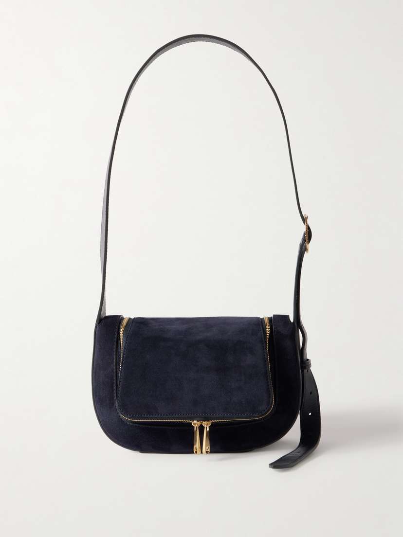 Anya Hindmarch Vere Suede And Leather Shoulder Bag