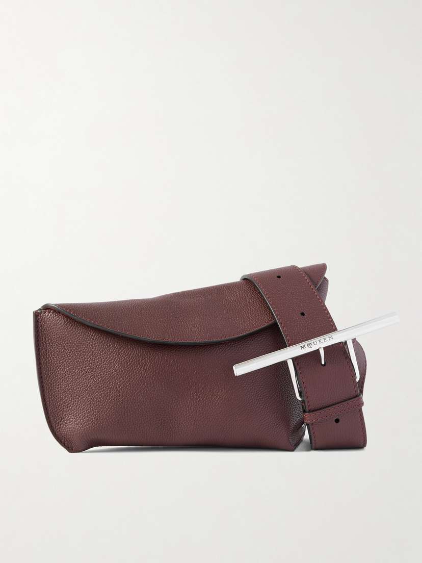 Alexander McQueen Sling Textured-leather Shoulder Bag