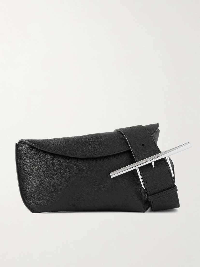 Alexander McQueen Sling Textured-leather Shoulder Bag