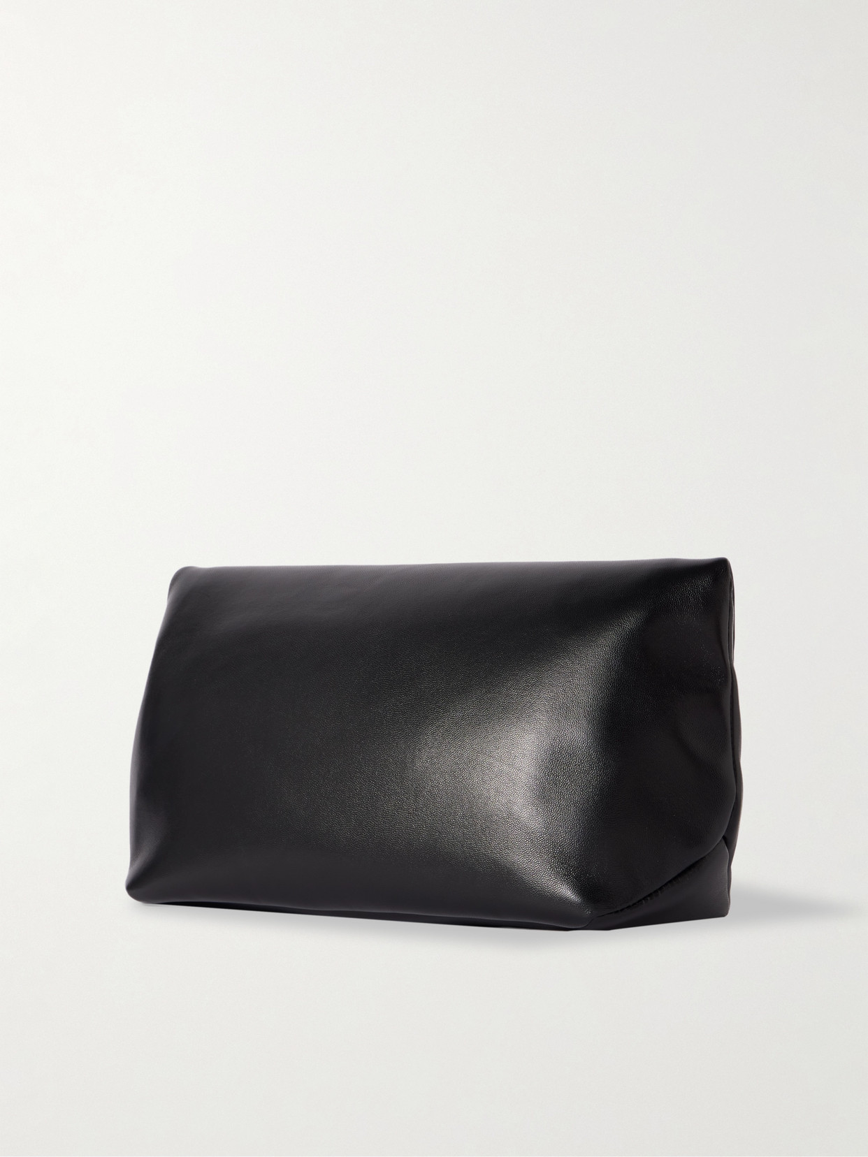 Jil Sander Embellished Leather Clutch In Black