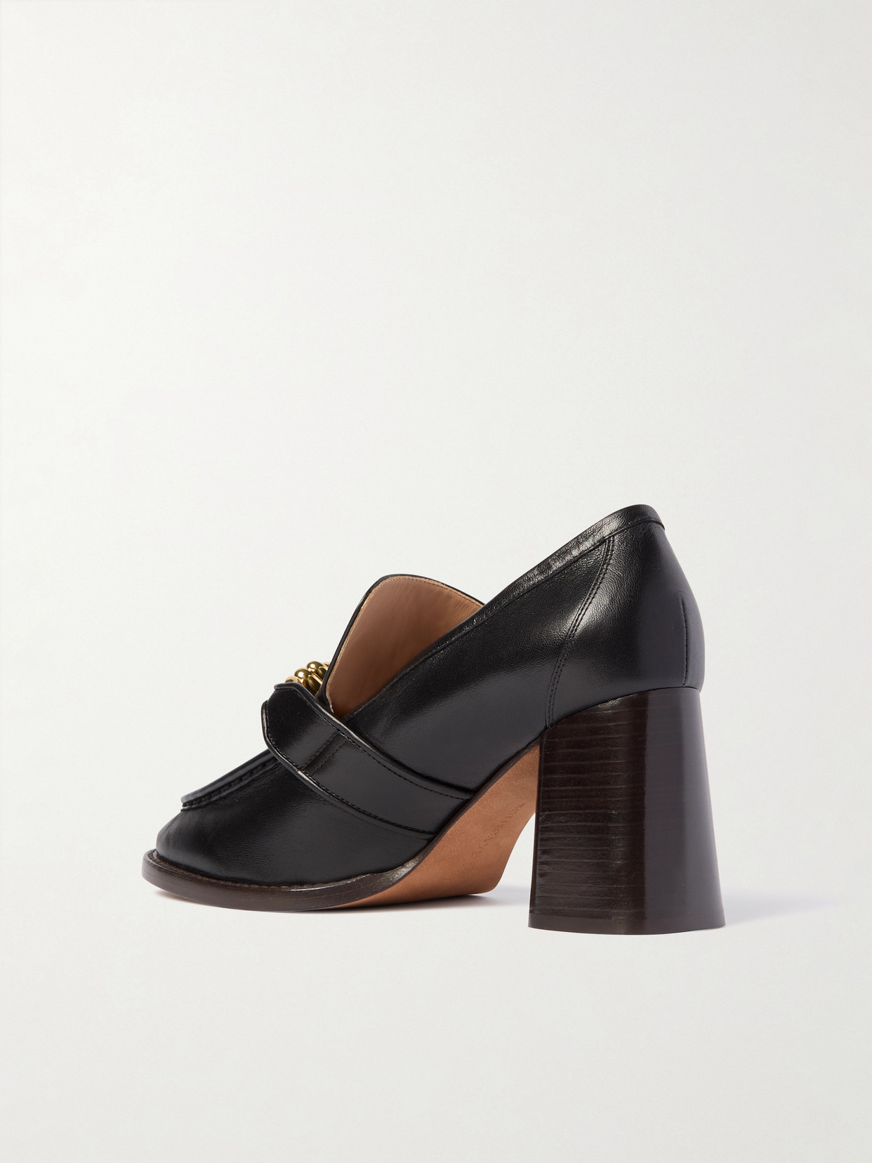 Bottega Veneta Astaire Leather Pumps In Black