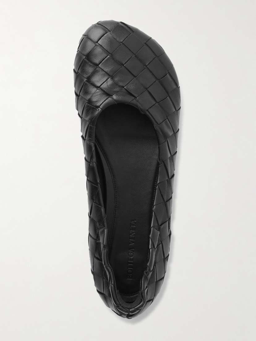 Bottega Veneta Atomic Intrecciato Leather Ballet Flats
