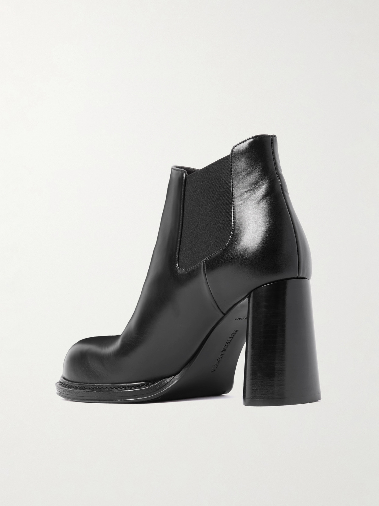 Bottega Veneta 80mm Cliff Chelsea Ankle Boots In Black