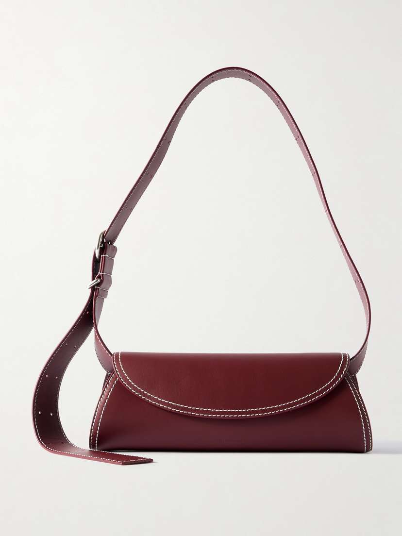 Jil Sander Cannolo Small Leather Shoulder Bag