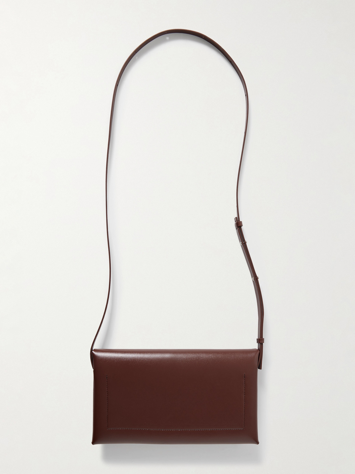 Jil Sander Small Empire Leather Shoulder Bag In Brown
