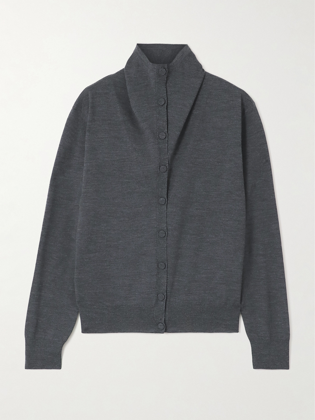 Jil Sander Wool Cardigan In Gray