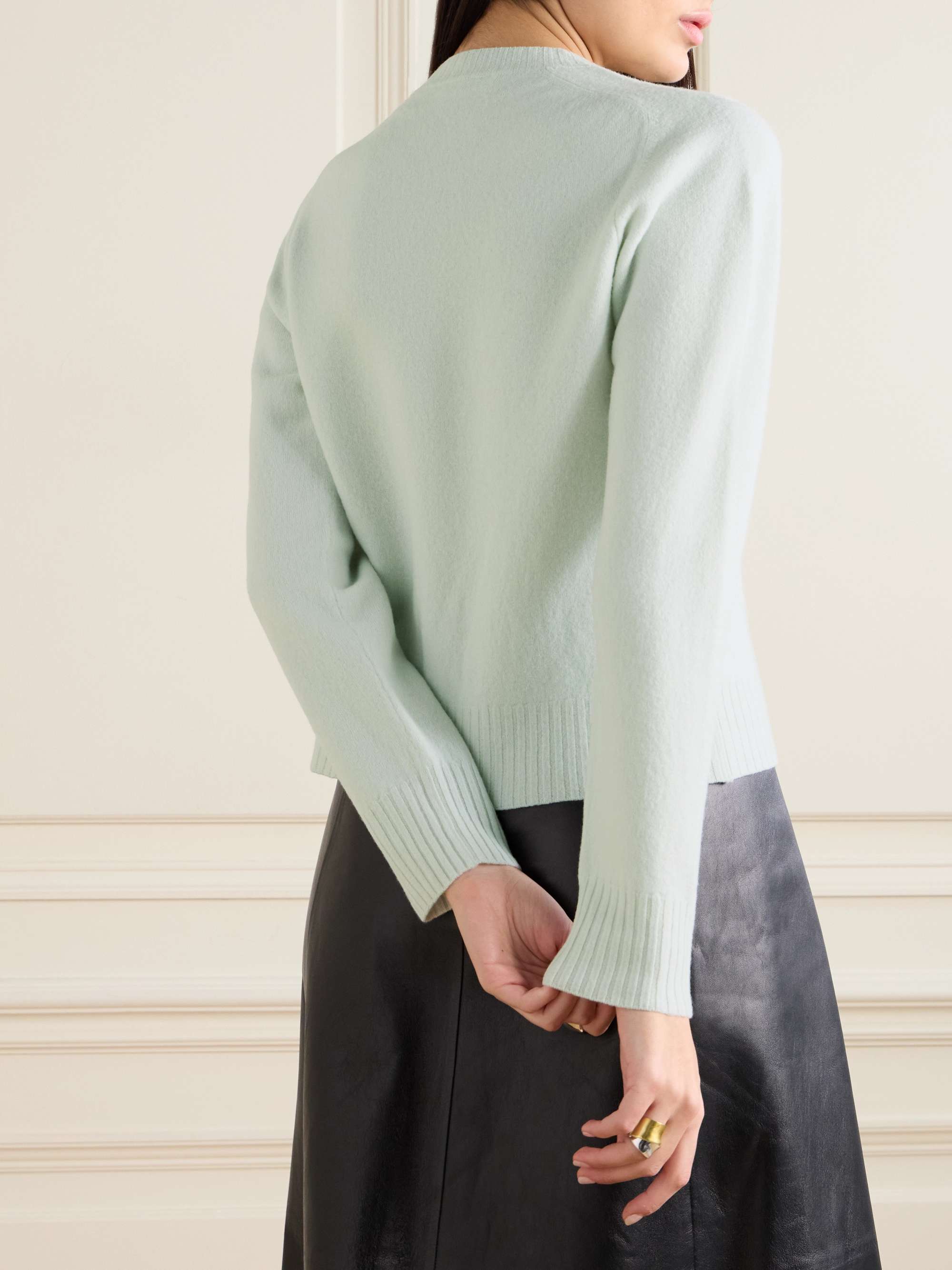 JIL SANDER Boiled merino wool sweater