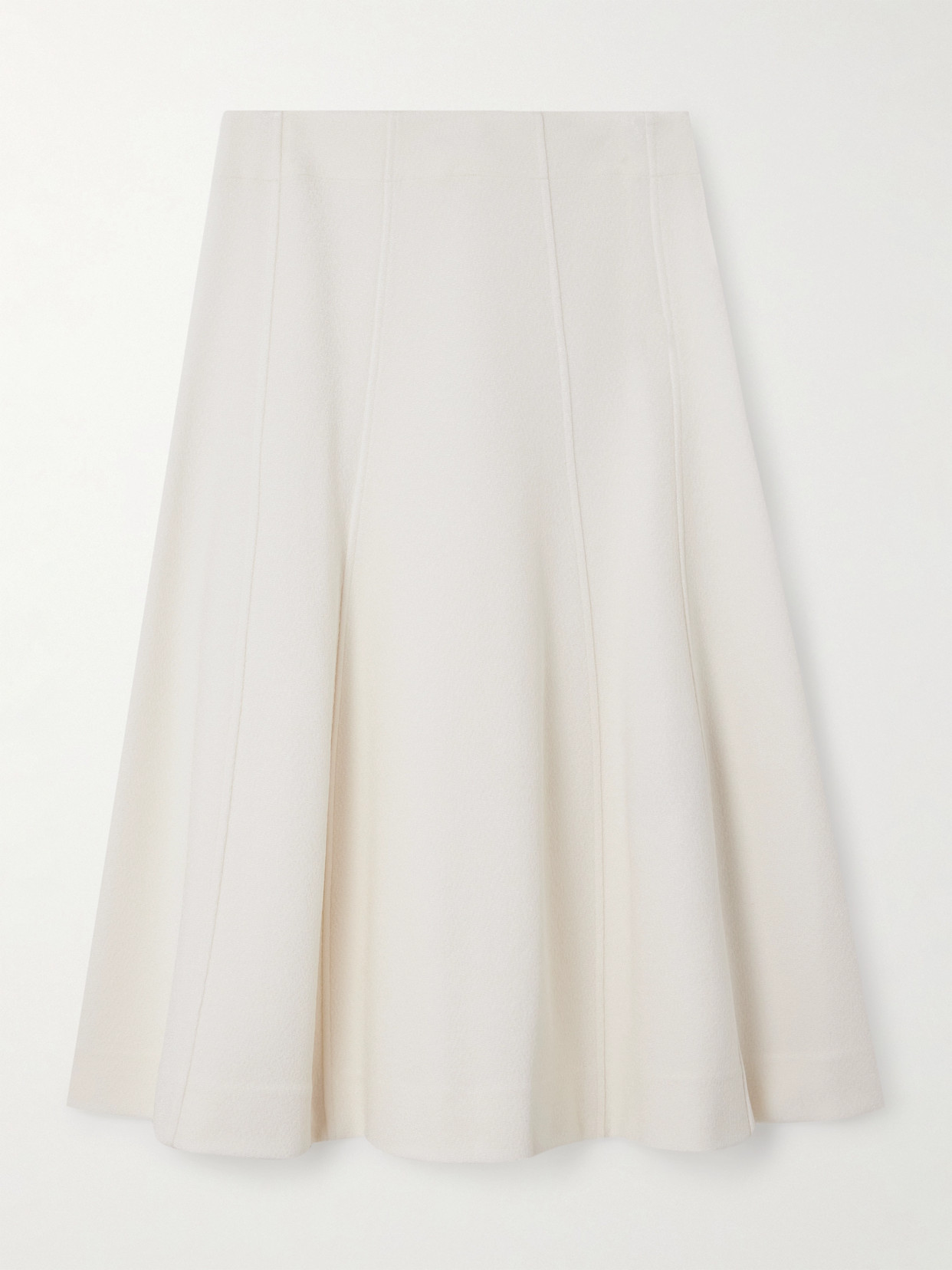 Jil Sander Paneled Knitted Midi Skirt In Cream