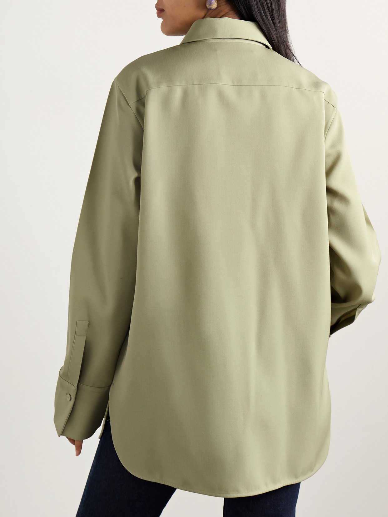 JIL SANDER WOOL-TWILL SHIRT