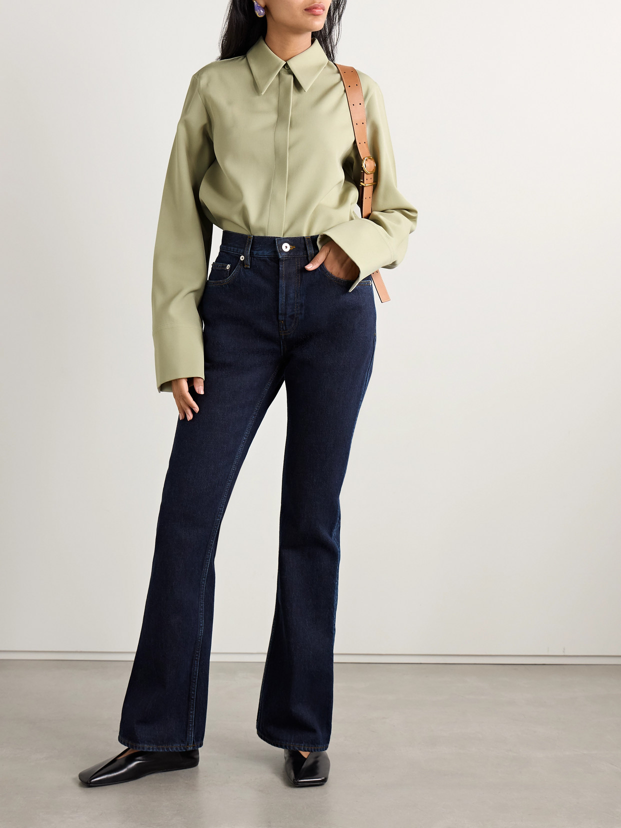 JIL SANDER WOOL-TWILL SHIRT