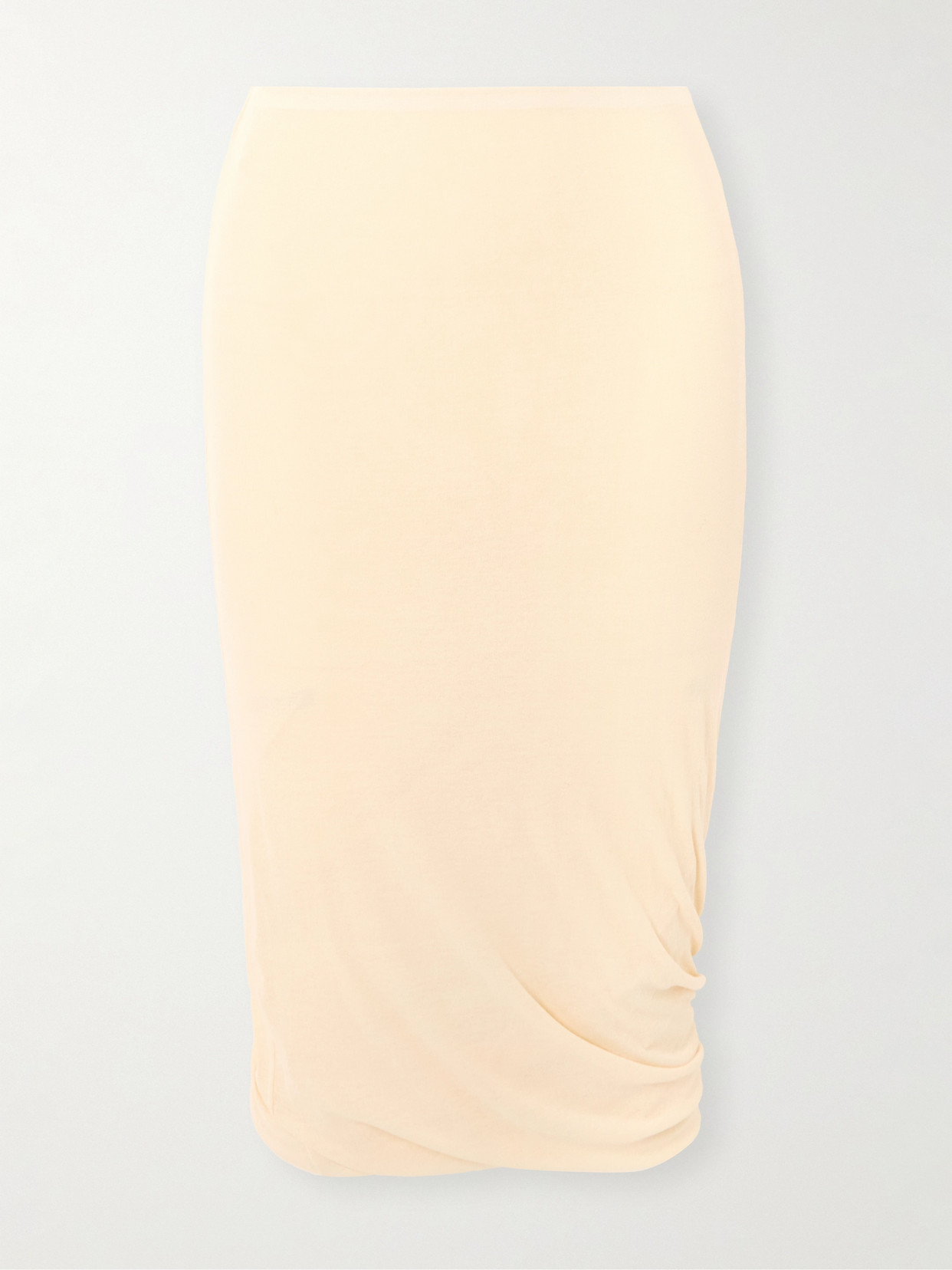 Jil Sander Cotton-crepe Midi Skirt In Neutrals