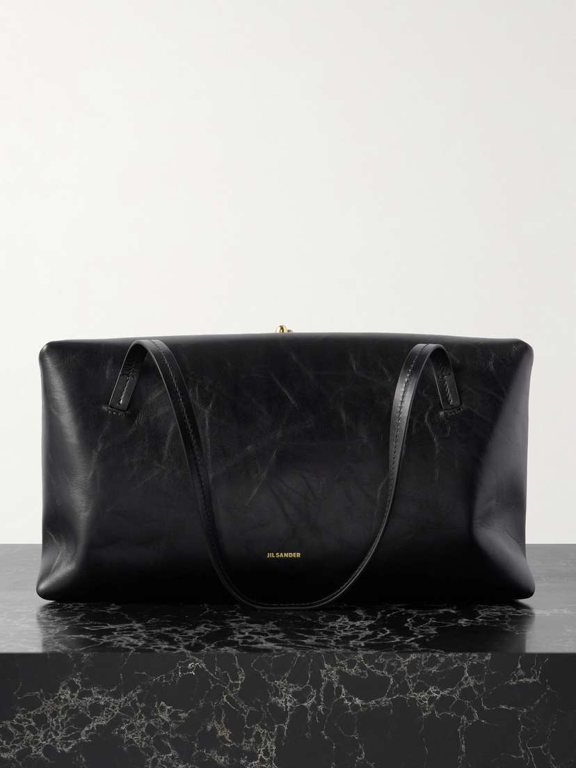 Jil Sander Medium Distressed Leather Tote