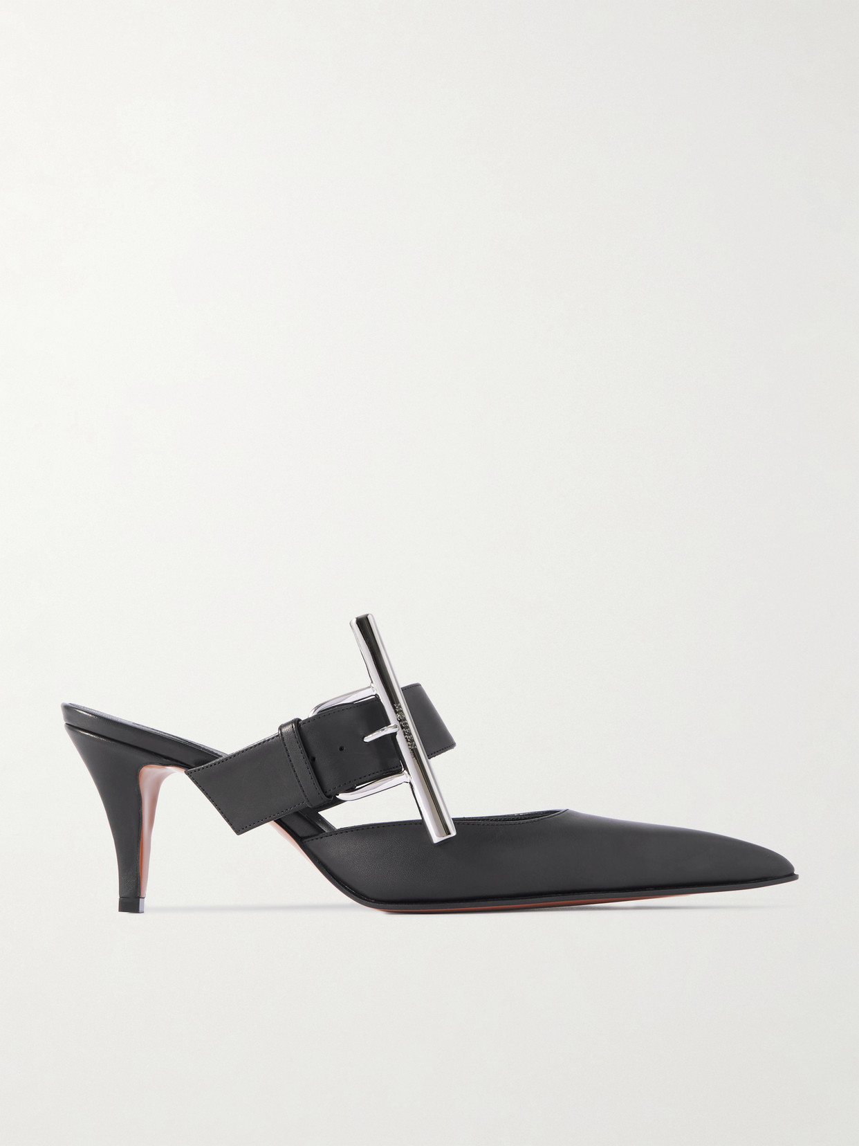 Alexander McQueen - Embellished Leather Mules - Black