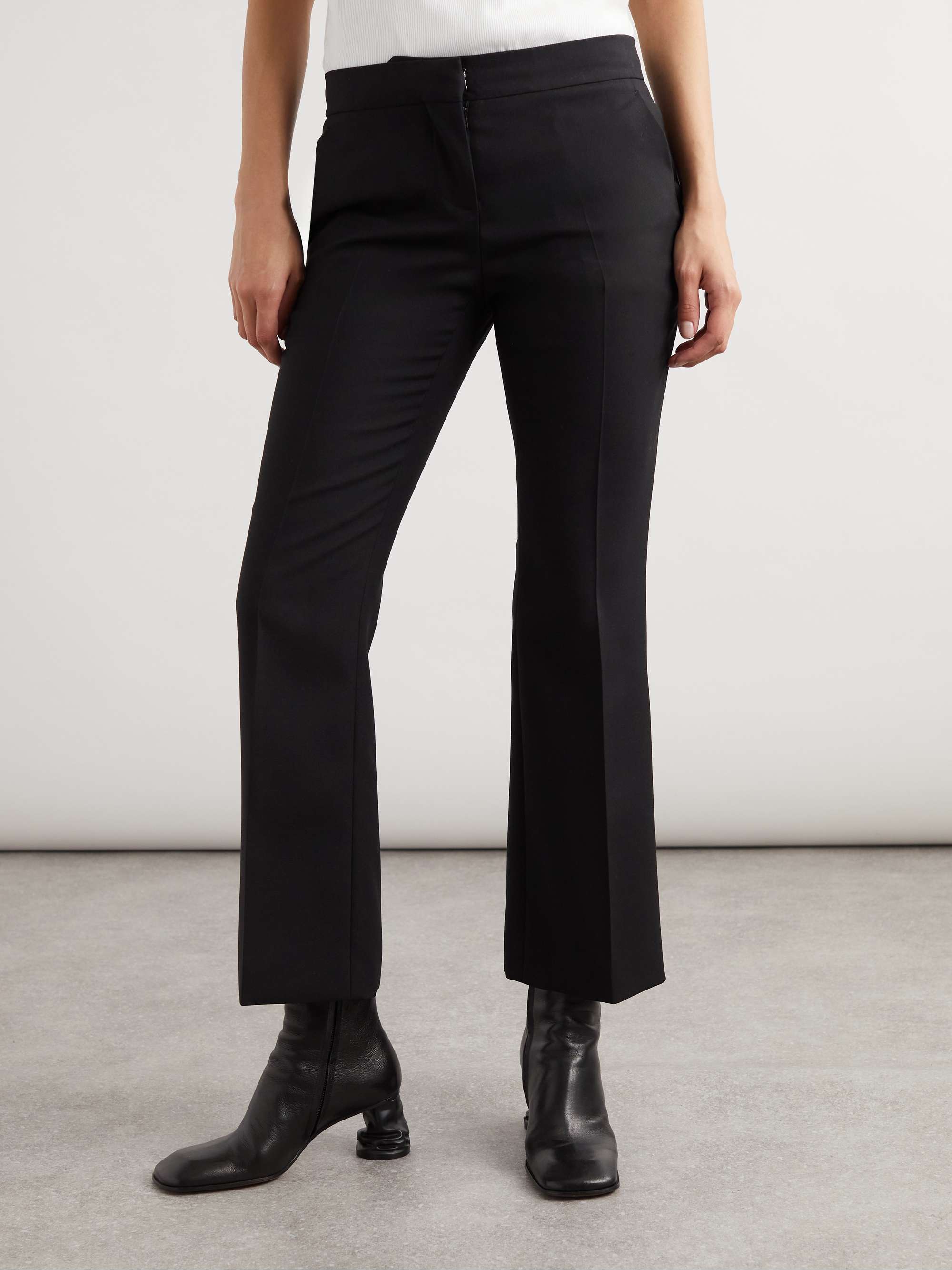 ALEXANDER MCQUEEN Crush leather ankle boots | NET-A-PORTER
