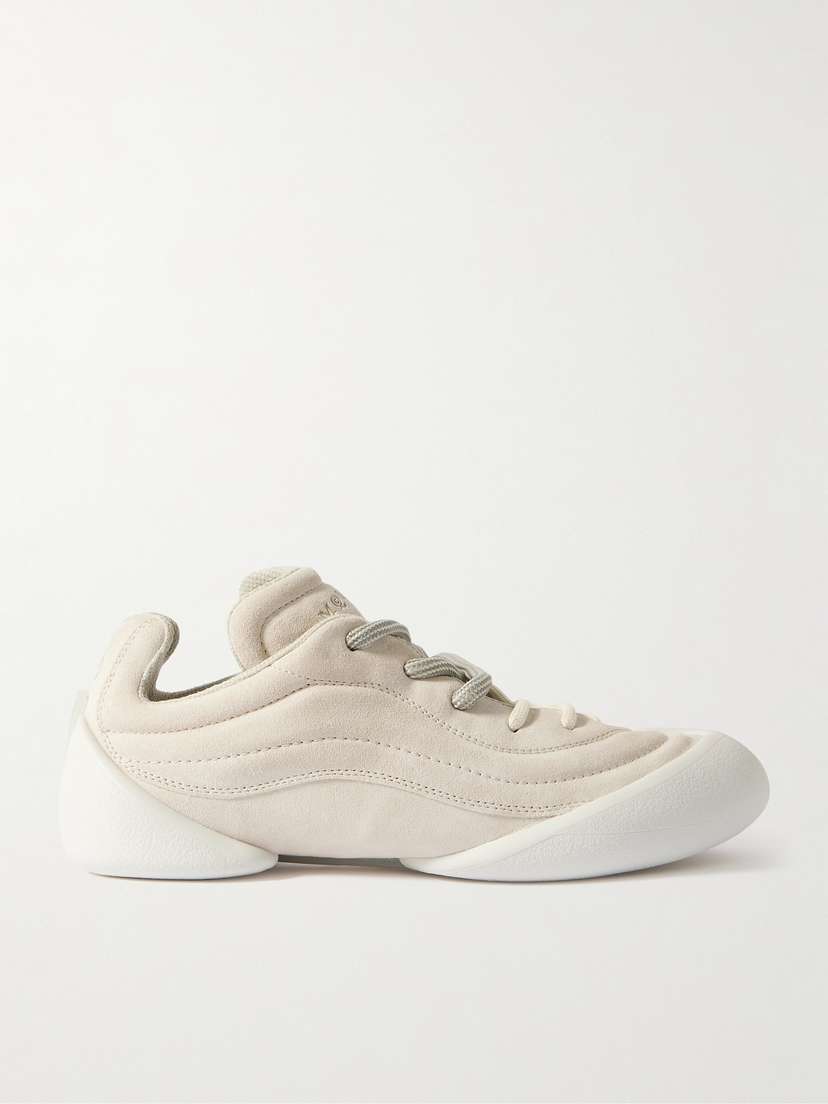 McQueen Textured-leather Sneakers