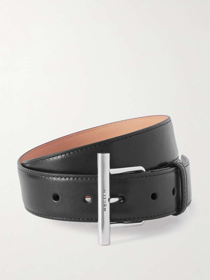 McQueen T-bar Leather Belt