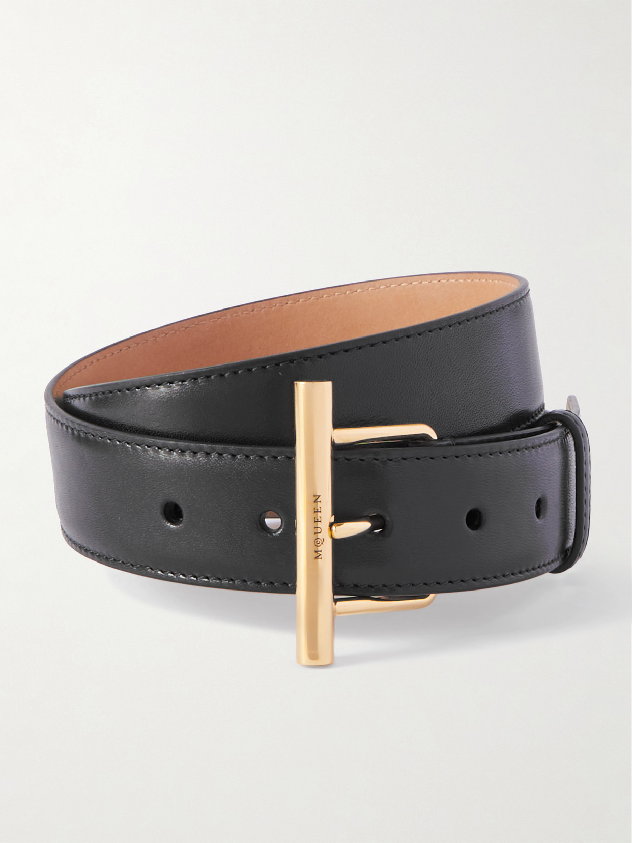 Alexander McQueen - Sling Leather Belt - Black
