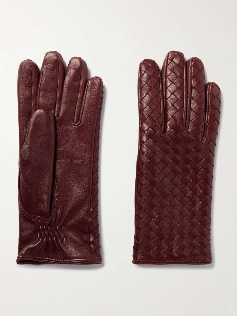 Bottega Veneta Intrecciato Leather Gloves