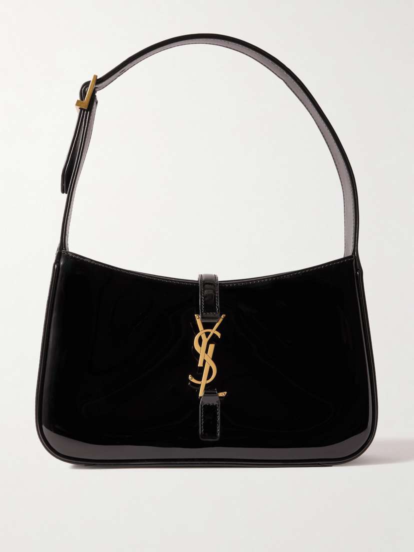 Saint Laurent Le 5 À 7 Patent-leather Shoulder Bag