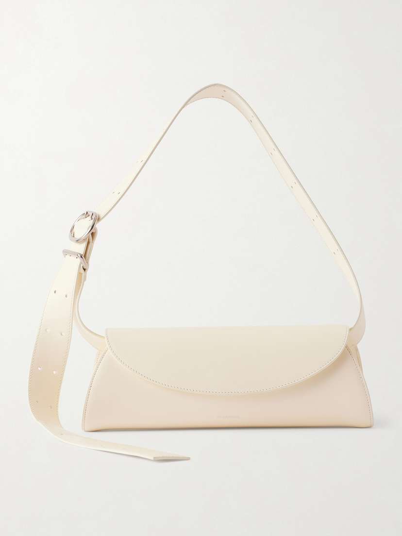 Jil Sander Cannolo Small Leather Shoulder Bag
