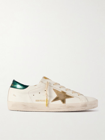 Golden Goose Super-Star distressed leather sneakers