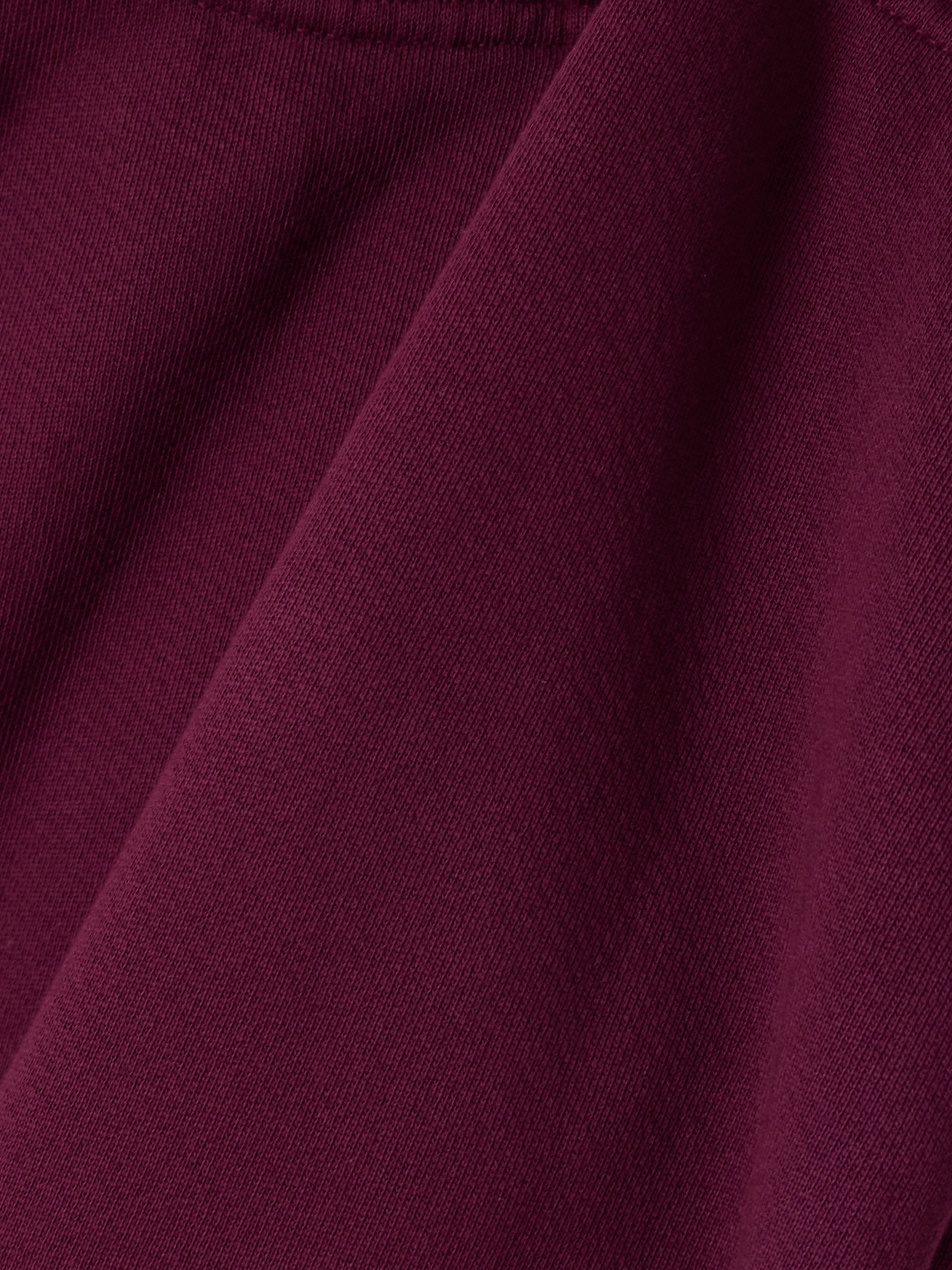Les Tien Cotton-jersey Flared Track Pants In Burgundy