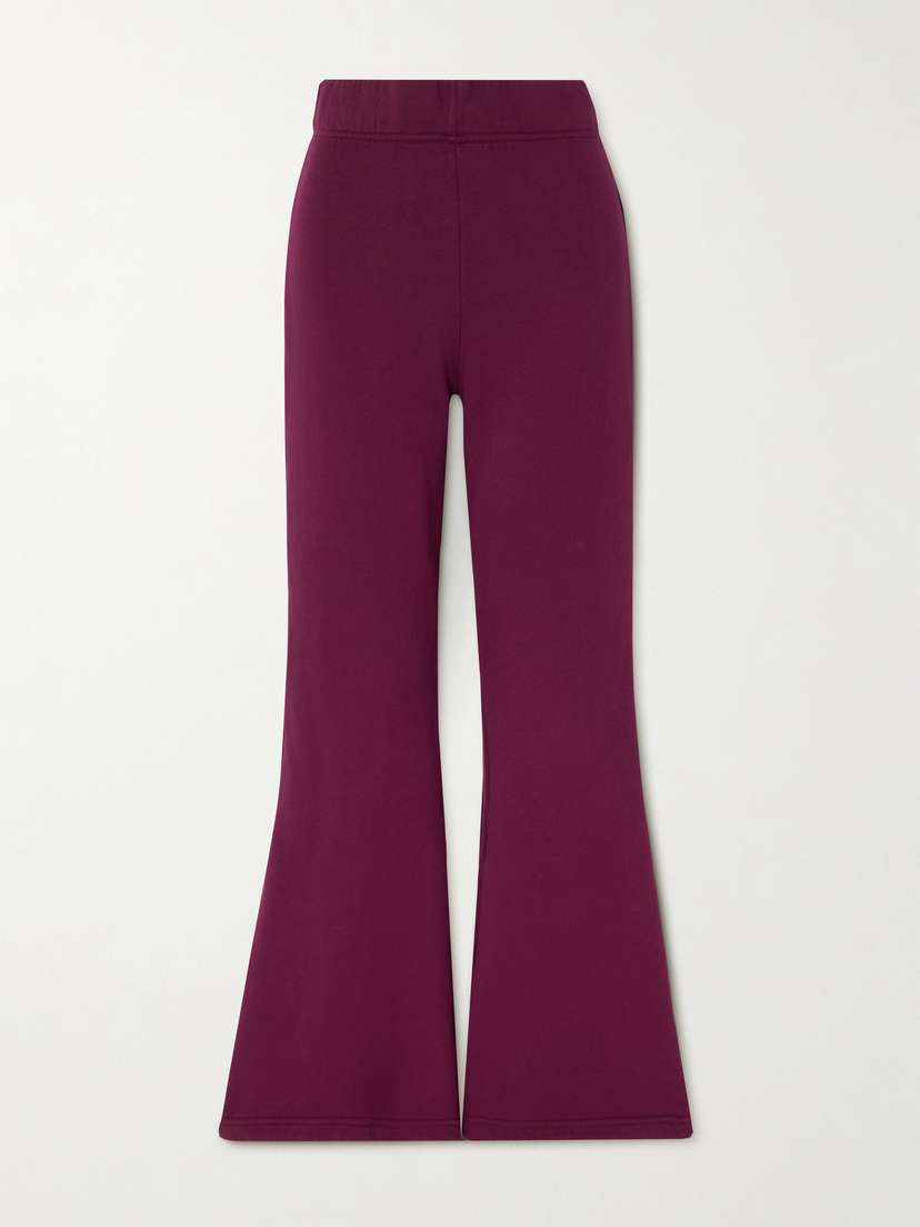 Les Tien Cotton-jersey Flared Track Pants