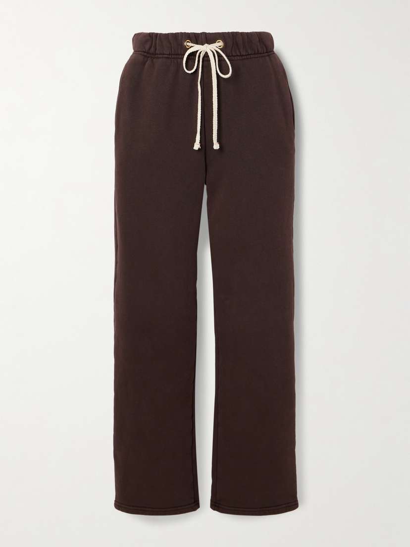 Les Tien Dylano Cotton-jersey Straight-leg Track Pants