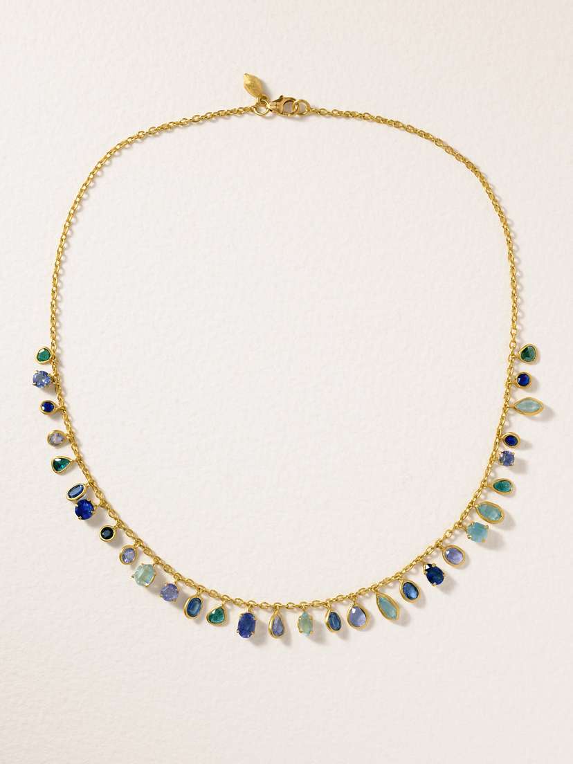 Pippa Small 18-karat Gold Multi-stone Necklace