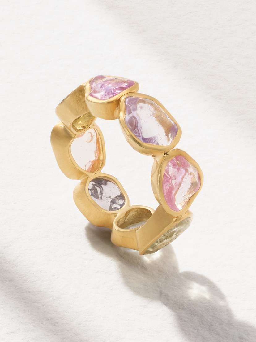 Pippa Small 18-karat Gold Sapphire Ring