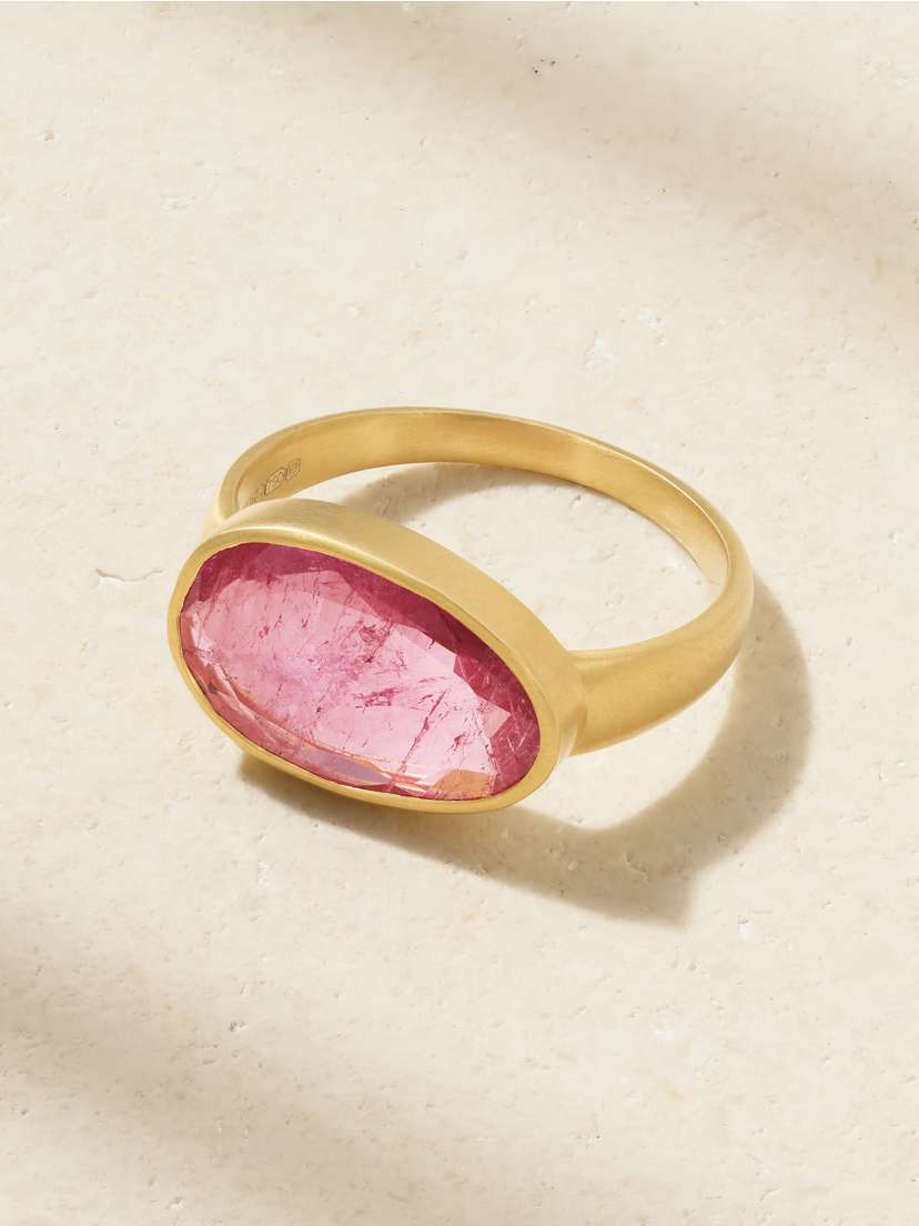 Pippa Small 18-karat Gold Tourmaline Ring