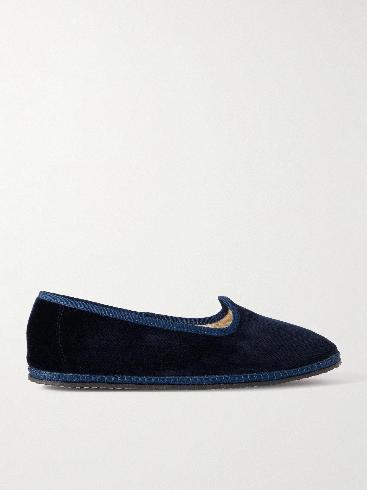 Vibi Venezia 10mm Laguna Velvet Loafers In Green