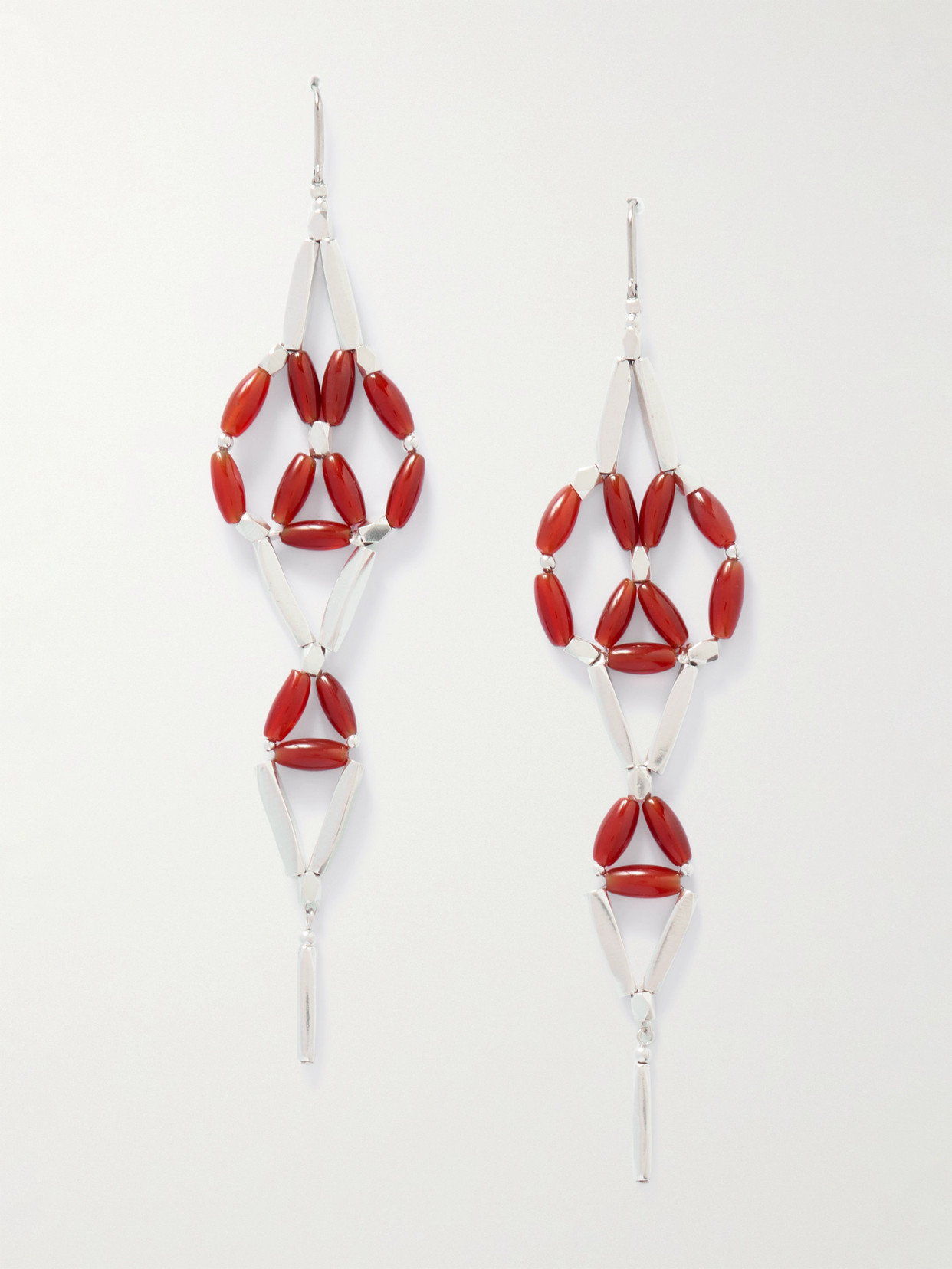 Isabel Marant Sahale Silver-tone Beaded Earrings