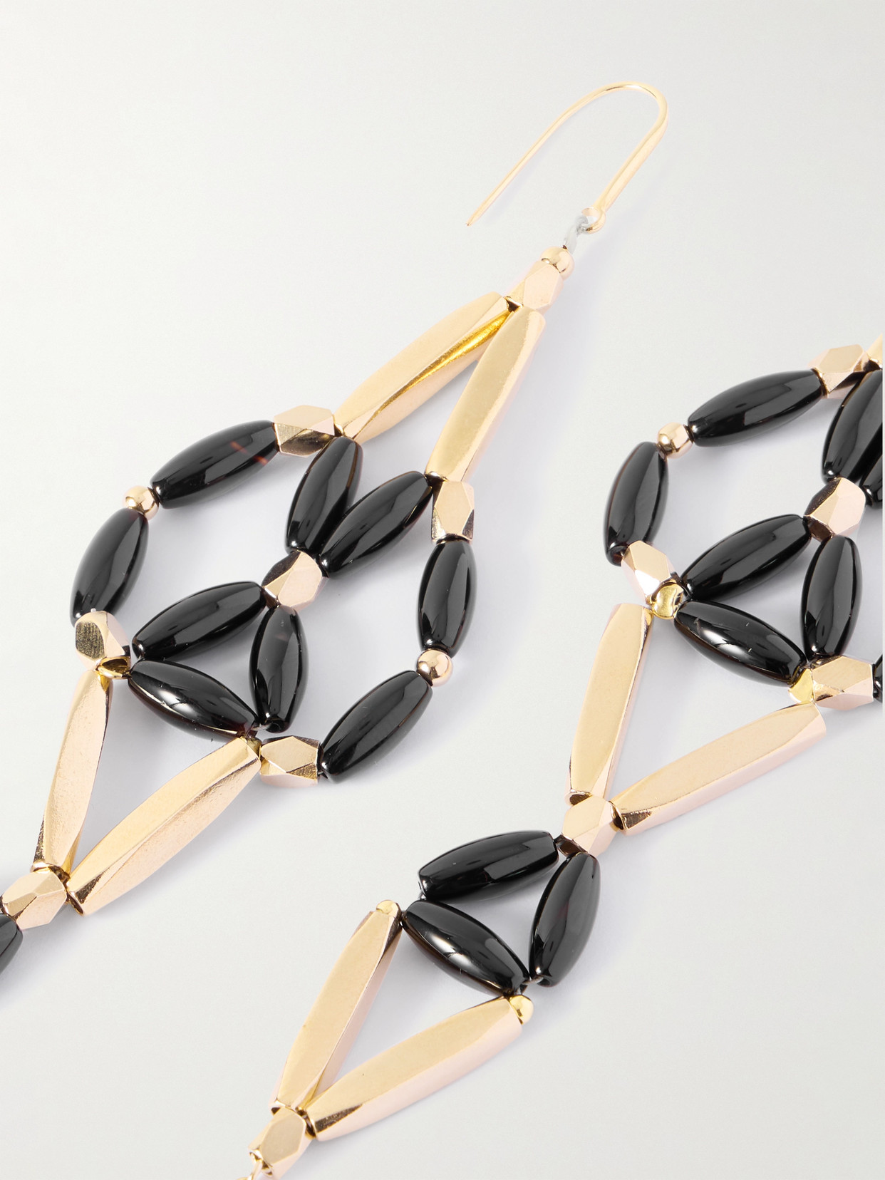 ISABEL MARANT SAHALE GOLD-TONE BEADED EARRINGS
