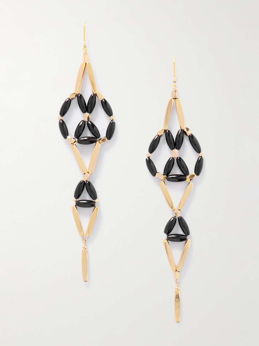 Isabel Marant Sahale Gold-tone Beaded Earrings