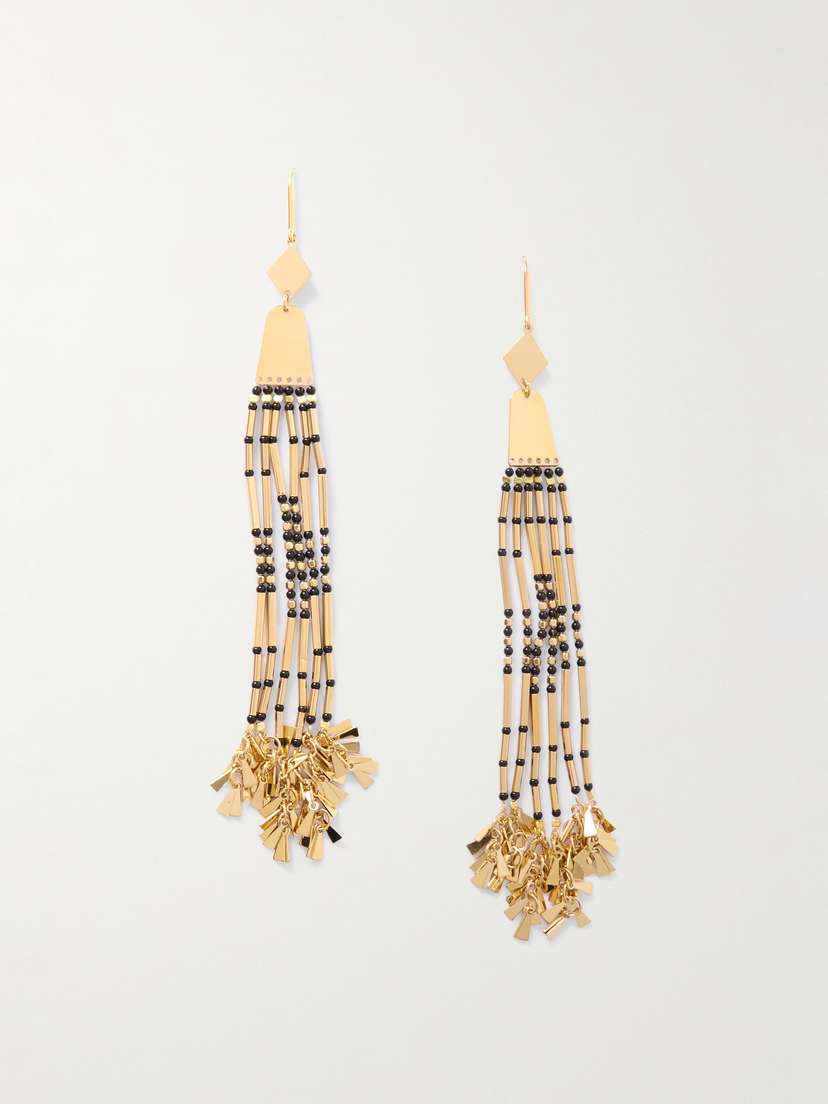 Isabel Marant Olathe Gold-tone Beaded Earrings