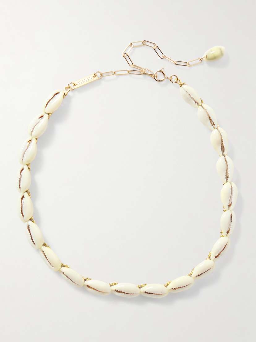 Isabel Marant Noki Gold-tone Shell Necklace