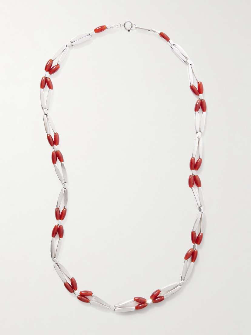 Isabel Marant Sahale Silver-tone Beaded Necklace
