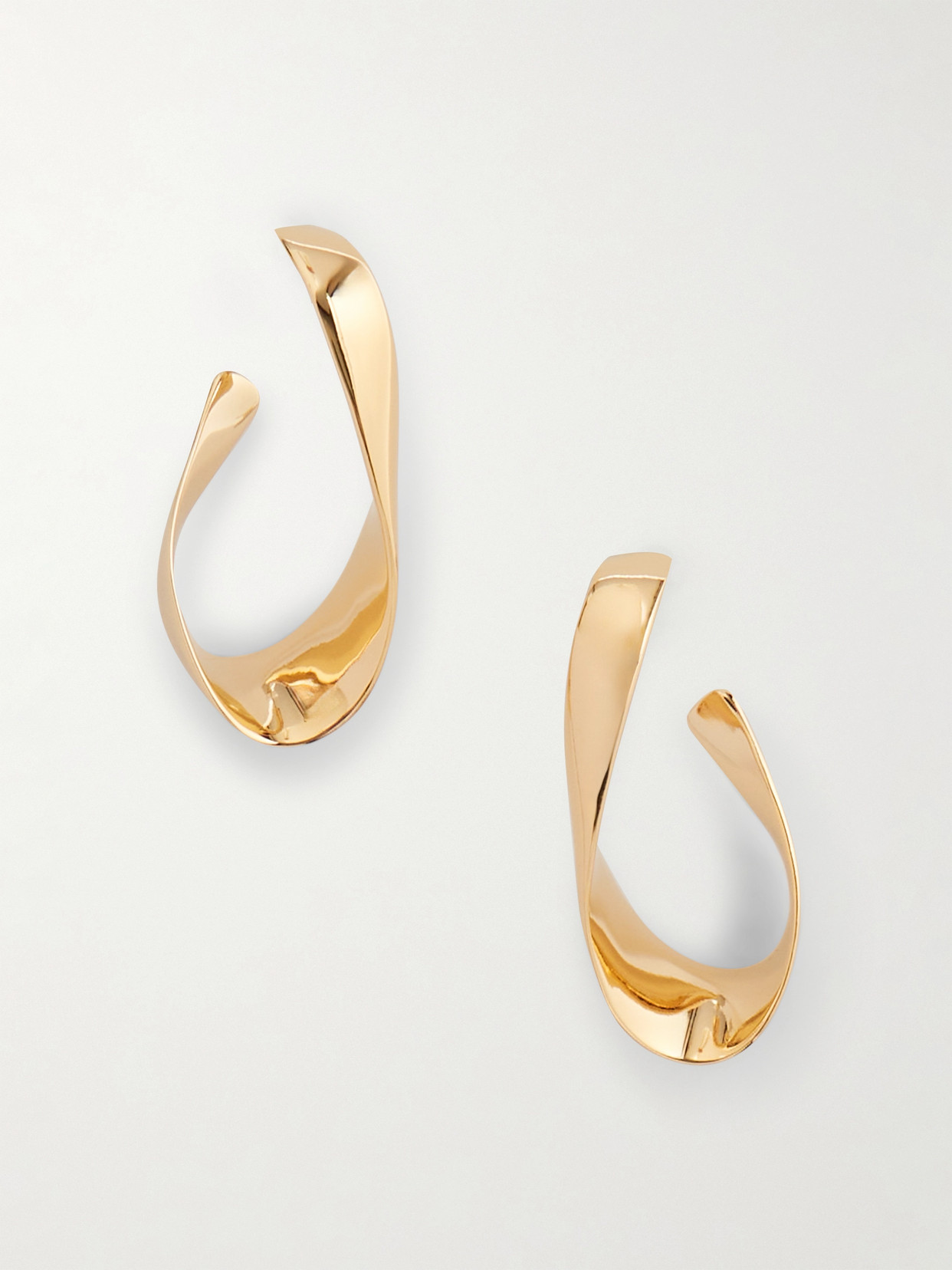 Isabel Marant - Twisted Gold-tone Hoop Earrings - One size