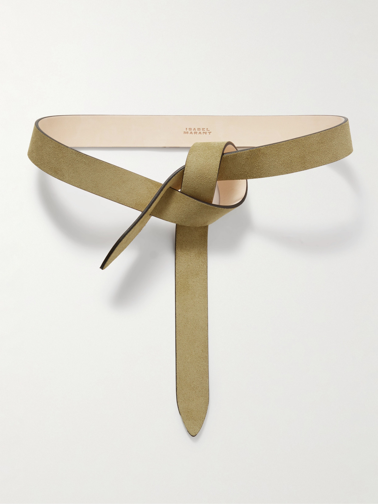 Shop Isabel Marant Lecce Suede Belt In Brown