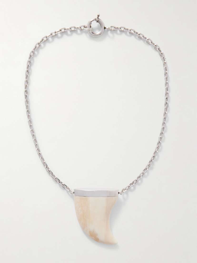 Isabel Marant Silver-tone And Bone Necklace