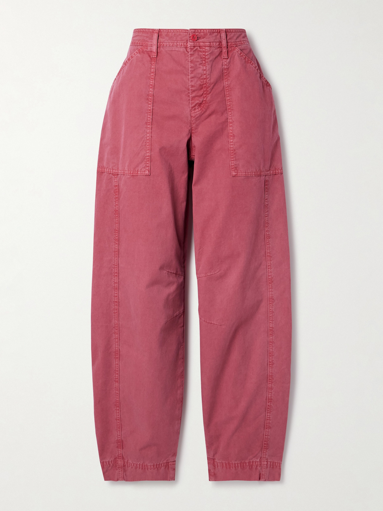 Matteau Cotton-twill Straight-leg Cargo Pants In Pink