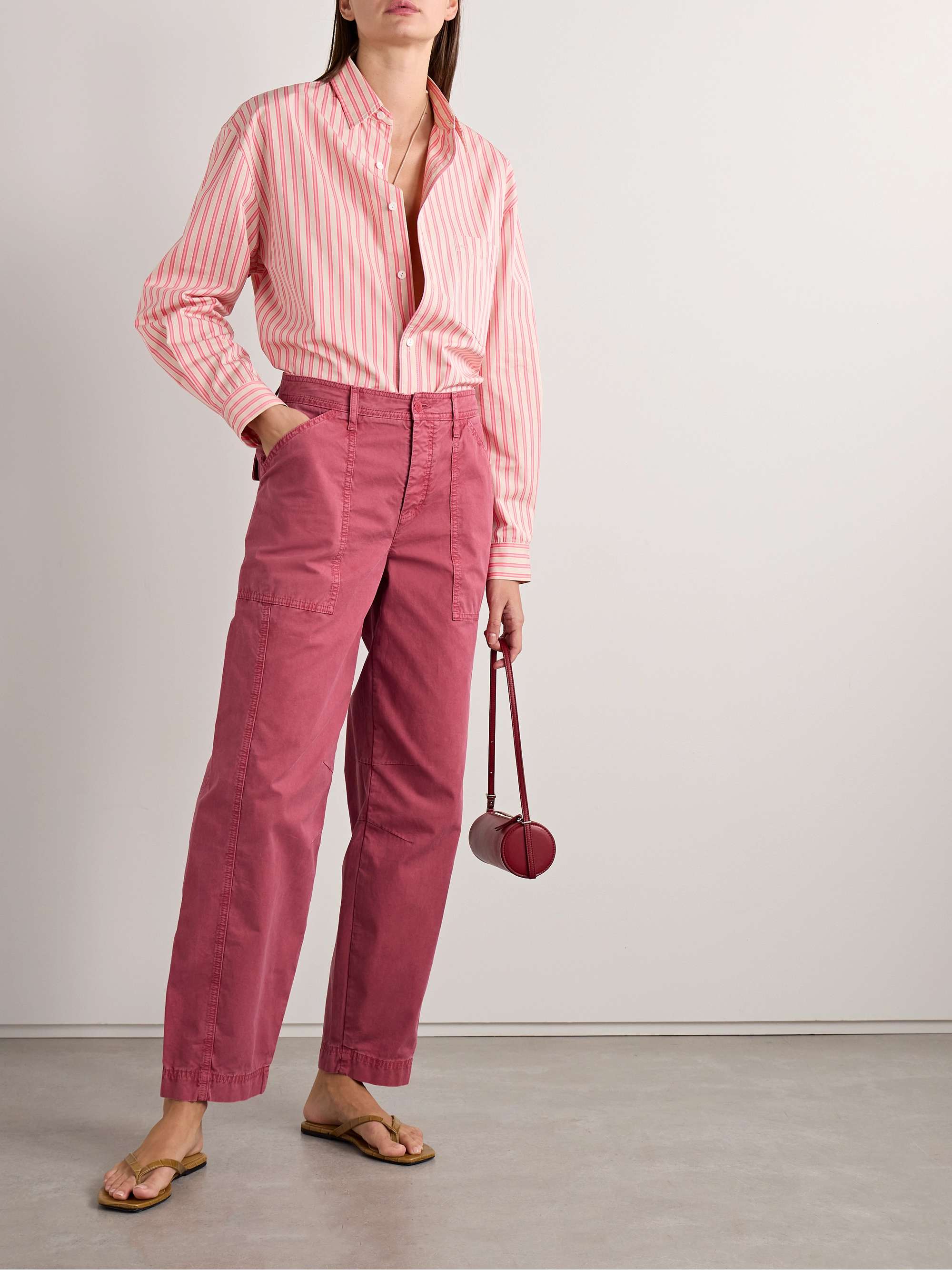 MATTEAU Cotton-twill straight-leg cargo pants