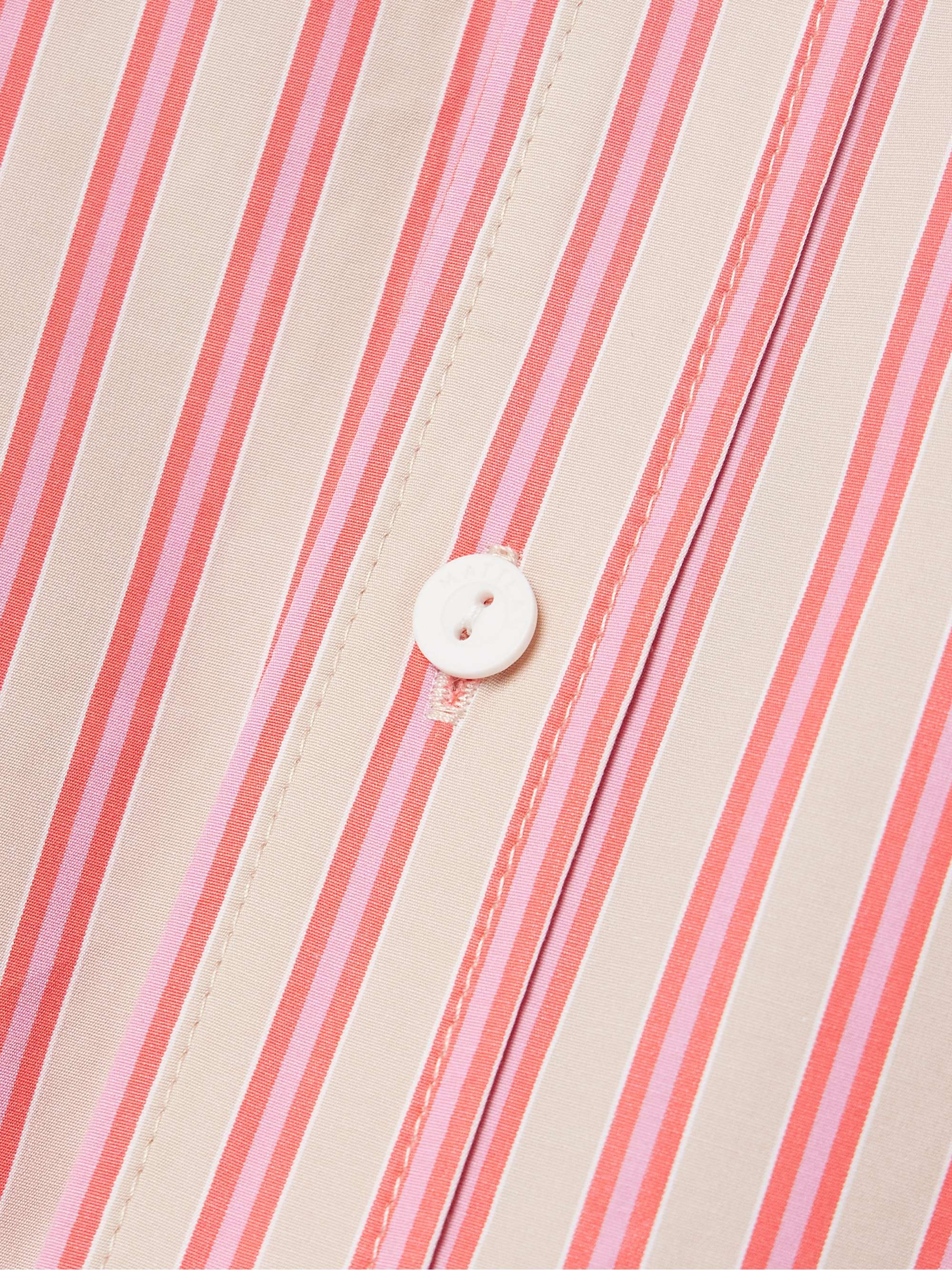 MATTEAU Striped organic cotton-poplin shirt